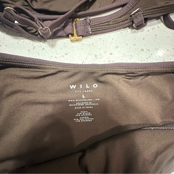 Wilo Chocolate Brown Ribbed Bikini - Picture 4 of 4